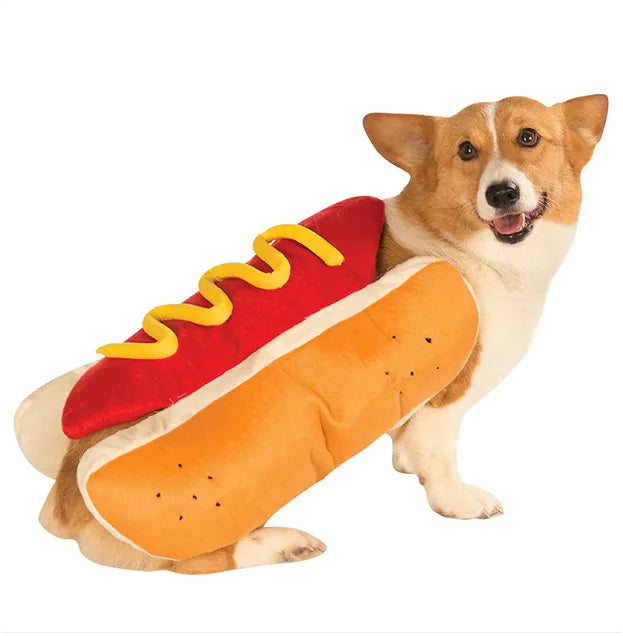 Hot Dog Halloween Costume Pets Dogs Cats