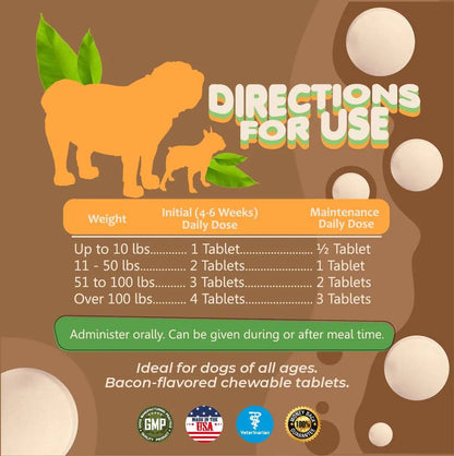 Dog Hip and Joint Supplement with Glucosamine Turmeric for