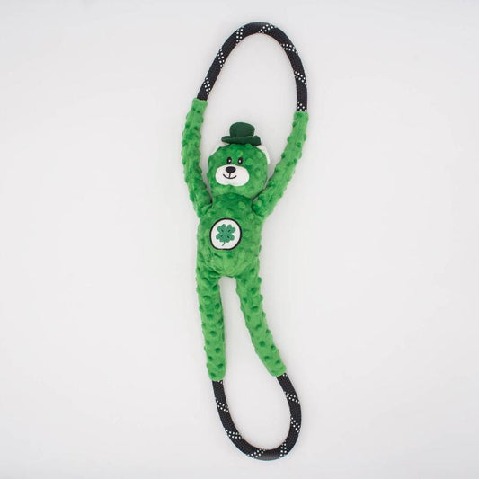 St Patrick's RopeTugz Lucky Bear Dog Toy