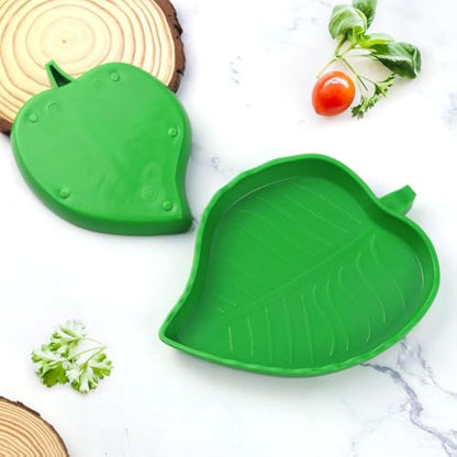 Leaf Reptile Food Bowl Set - Natural Terrarium Water Dishes