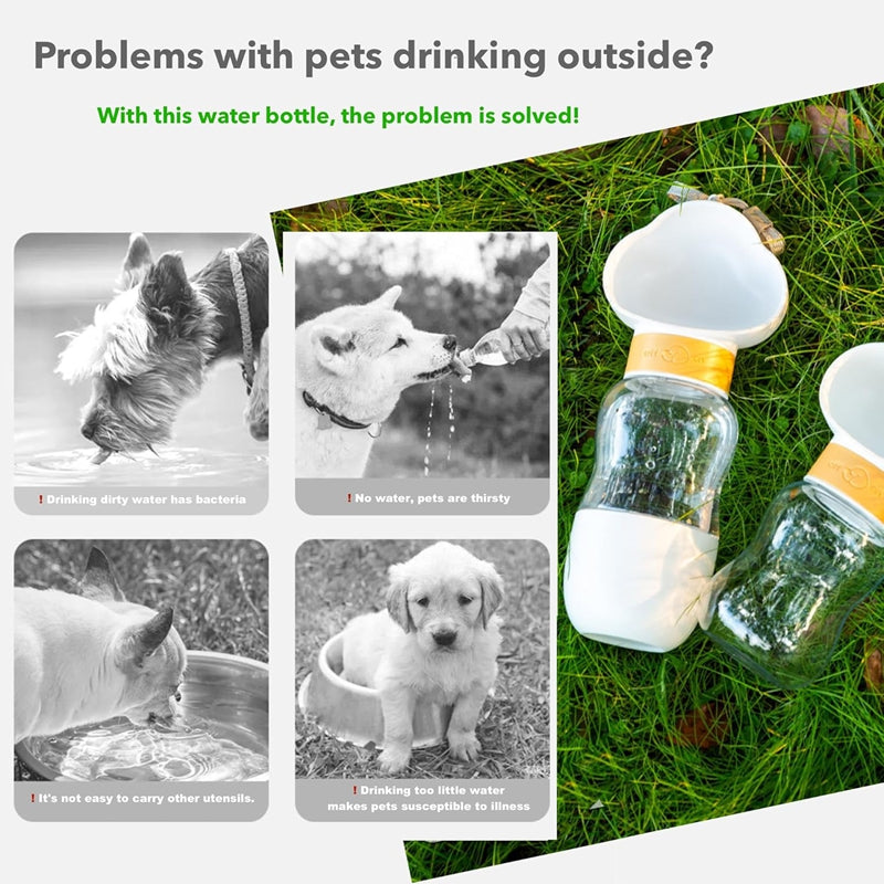 Dog Water Bottle For Outdoor Use Portable Companion Cup Plas