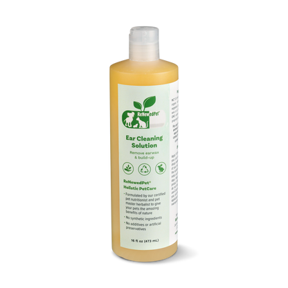 Gentle Ear Cleaning Drops for Dogs and Cats - ReNewedPet 4oz