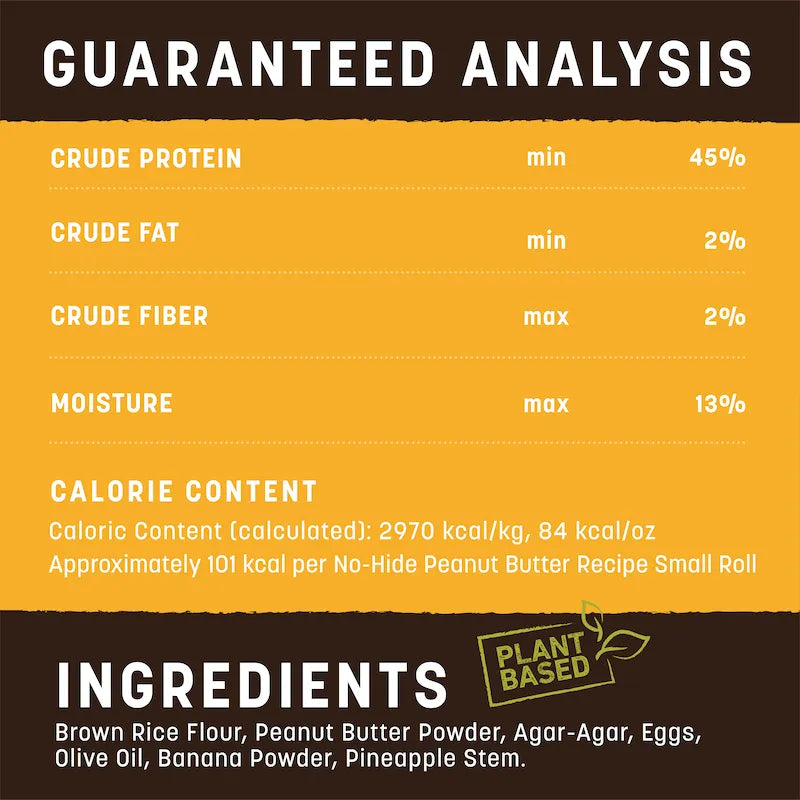 Earth Animal No Hide Peanut Butter Small Dog Treats by Purrfect Pet Kingdom, 2.4oz 2pk, ideal for dogs, featuring a natura...