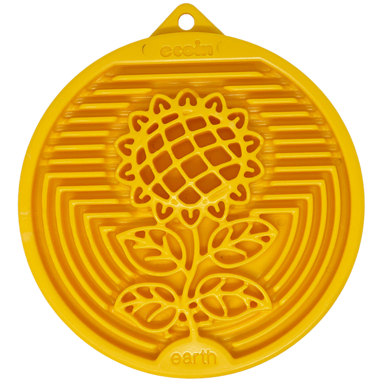 Earth eCoin Nylon Lick Mat for Dogs | USA Made Enrichment Toy |