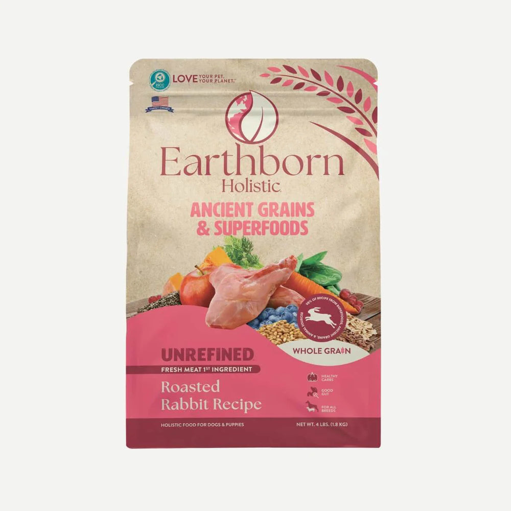 Earthborn All Life Stages Unrefined Ancient Roasted Rabbit Dry Dog Food