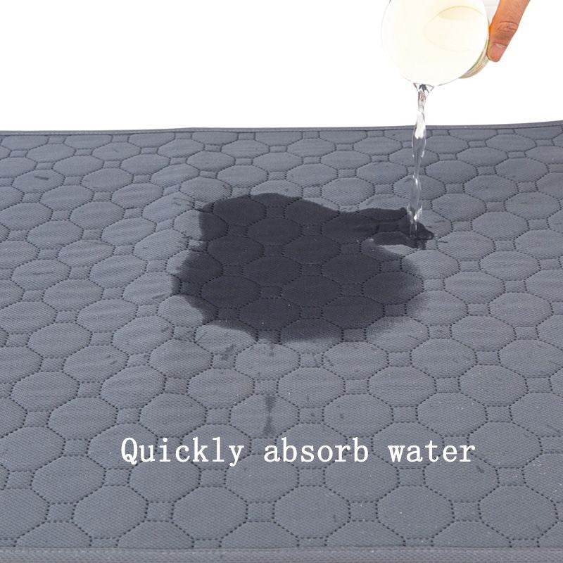 Purrfect Pet Kingdom easy clean dog training mat with water absorption feature in gray color