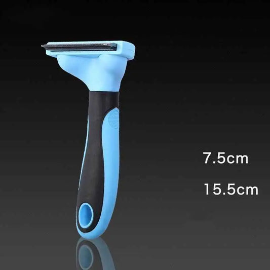 Purrfect Pet Kingdom Easy Clean Pet Hair Brush Groomer M Blue Purrfect Pet Kingdom