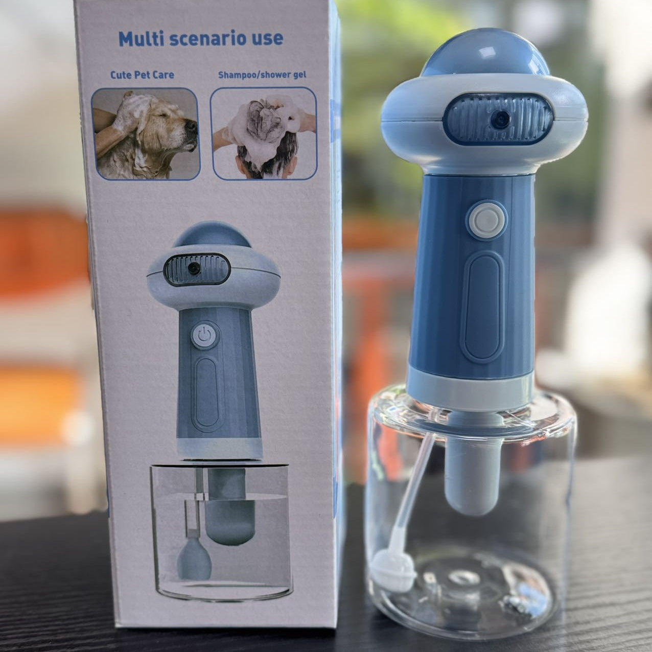 V.I.P Digital Presence easy home pet washing tool for shampooing and showering pets efficiently