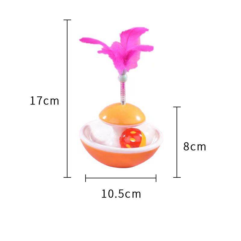 Purrfect Pet Kingdom Cat Toys for Active Play with Feather & Ball yellow Purrfect Pet Kingdom