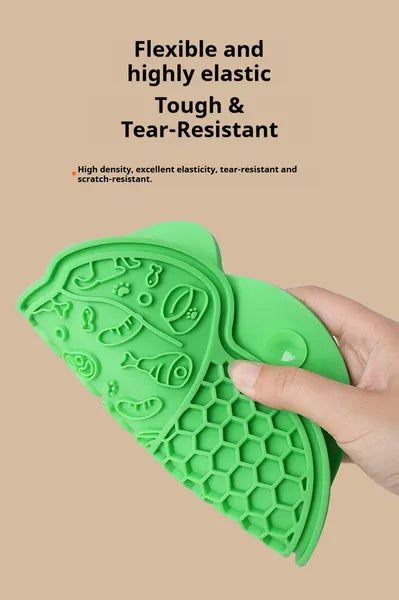 Purrfect Pet Kingdom Lick Mat For Dogs And Cats Dog Slow Feeder Mat With Strong S (Transparent) - Premium Pet Bowls & Feeders