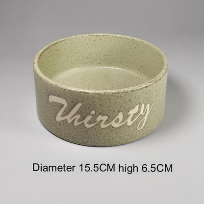 Tail Single Medium Anti-tip Neck Guard Cute Dog Bowl