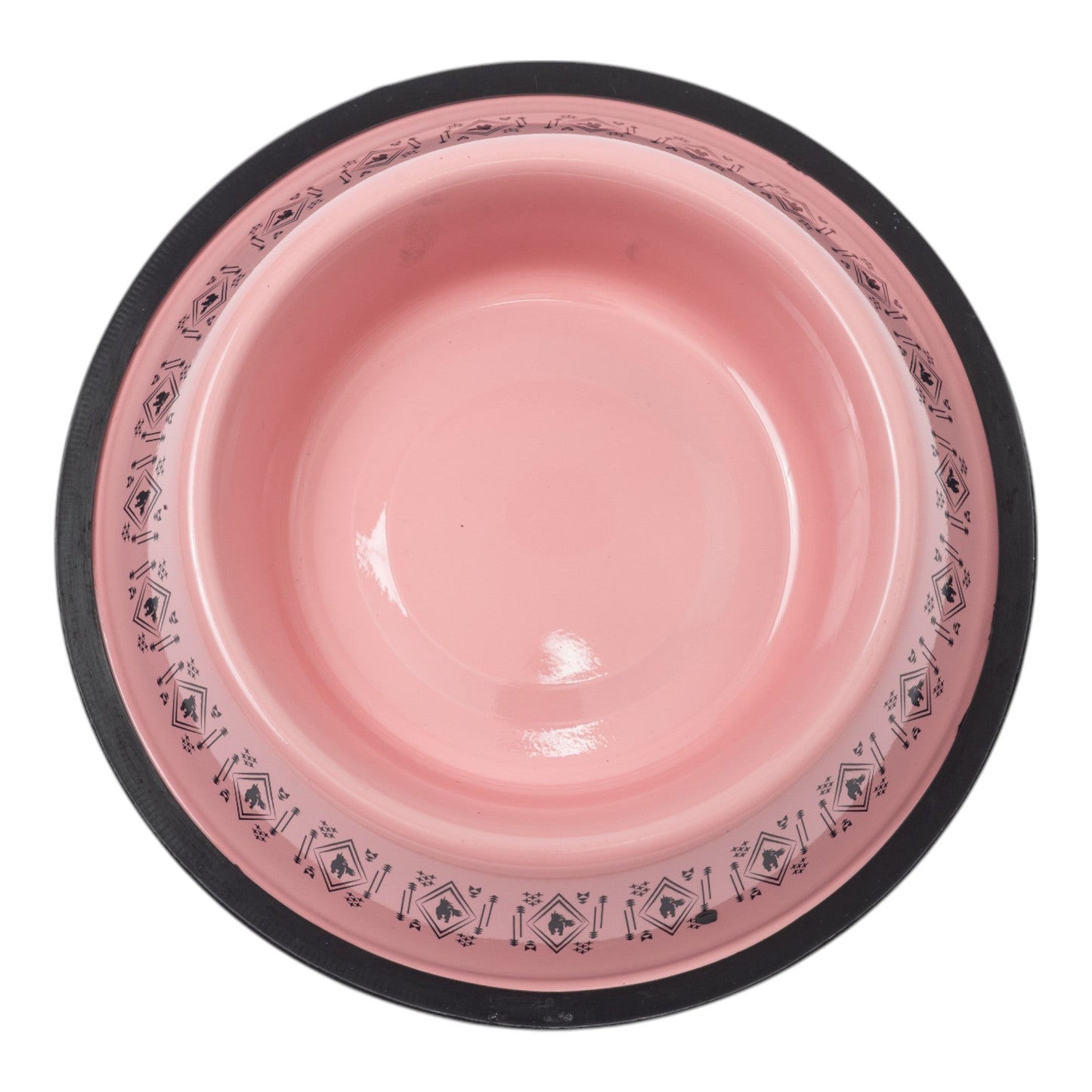 Non-Skid Boho Stainless Steel Dog Bowl – with Whimsical