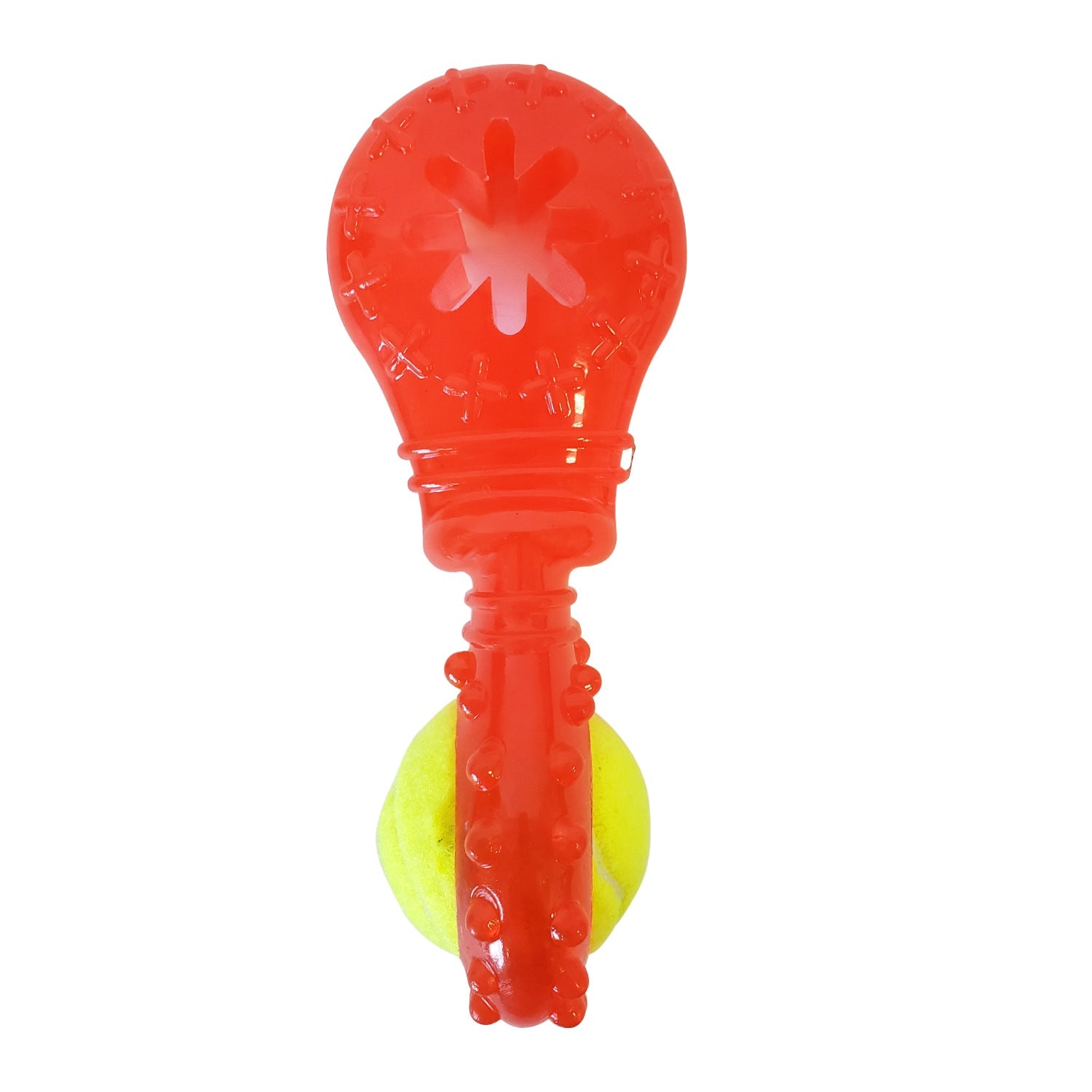 Dog Treats TPR Interactive Chew Toy with Detachable Squeaker - close up product image for dog treats