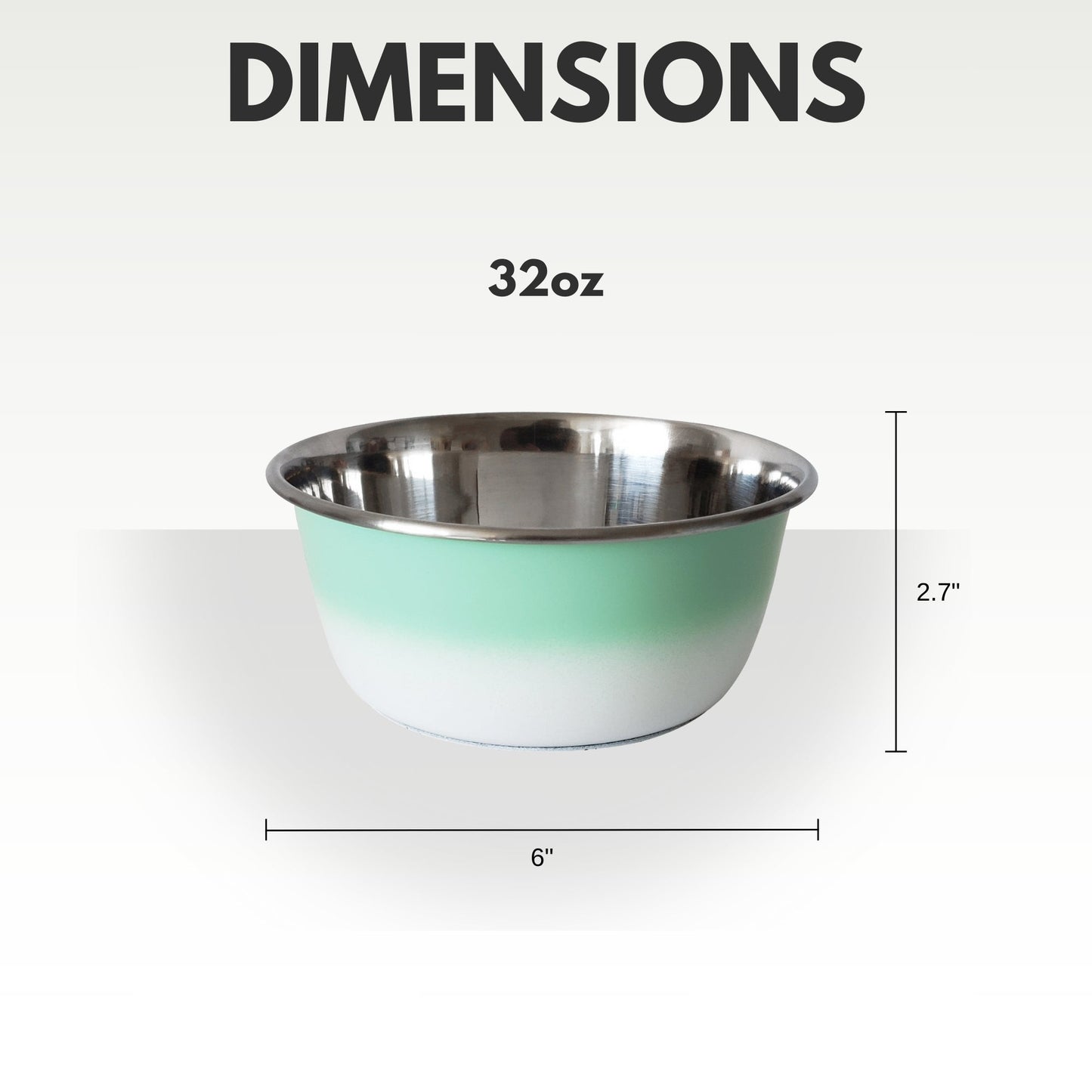 Deep Dog Bowl – Stainless Steel Bowl, Ideal for Small,
