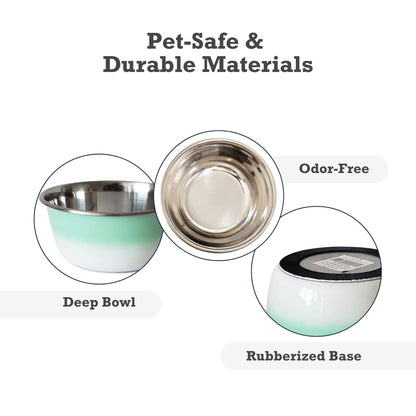 Deep Dog Bowl – Stainless Steel Bowl, Ideal for Small,