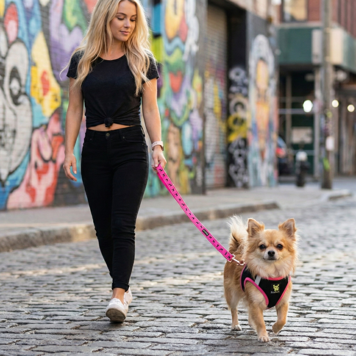 Dog Leash Pink Leash by EcoBark Padded Comfort Grip Leash - gallery product image for dog leash