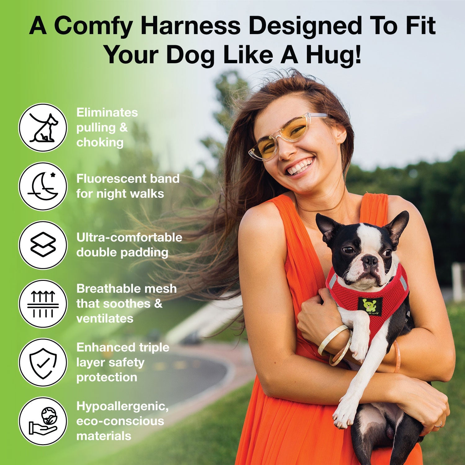 Dog Harness Red Step In Harness for Small Breeds for Essenti - gallery product image for dog harness