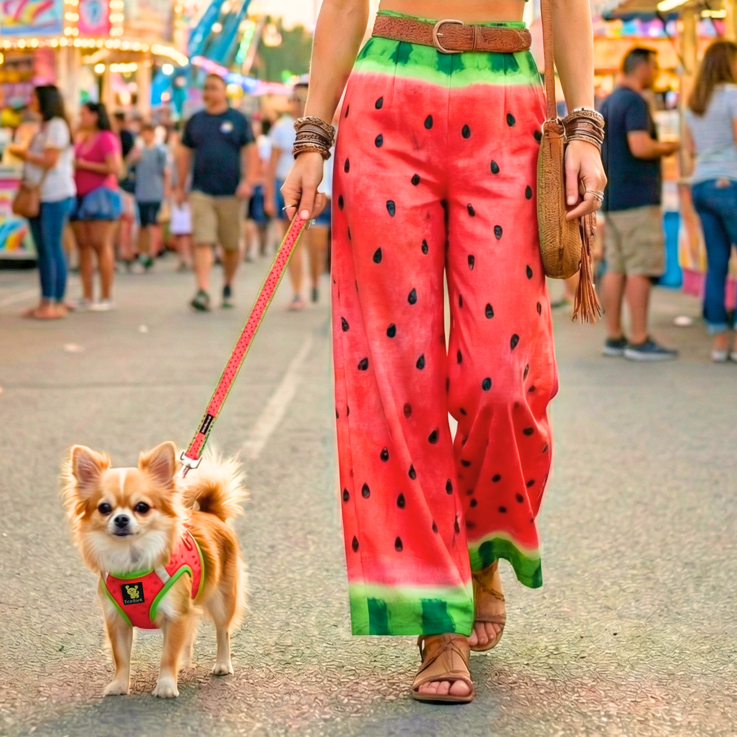 Dog Harness EcoBark Step In Harness XXXS to Small Breeds- - lifestyle product image for dog harness