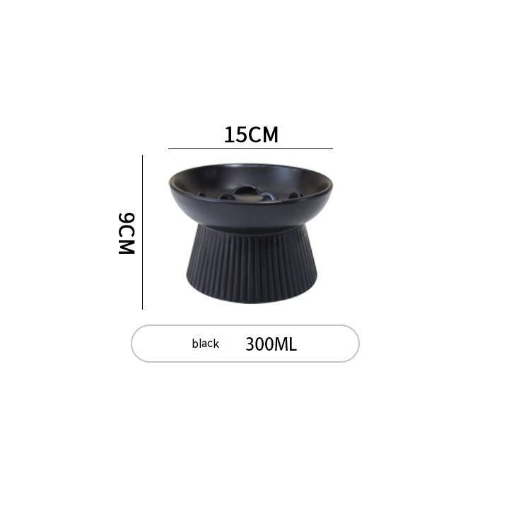 Ceramic Pet Cat Bowl Dog Bowl Anti-choke And Slow Food