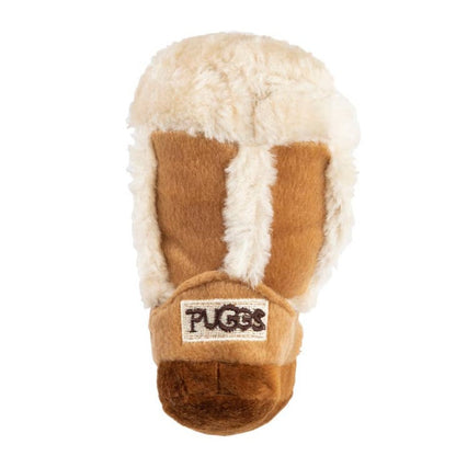Pugg Boot Plush Squeak Dog Toy