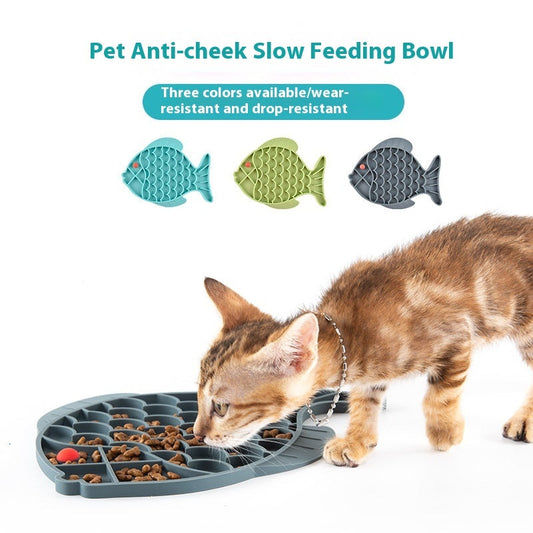 Slow Feeder Pet Bowl Anti Choke Dish for Dogs and Cats Healthy