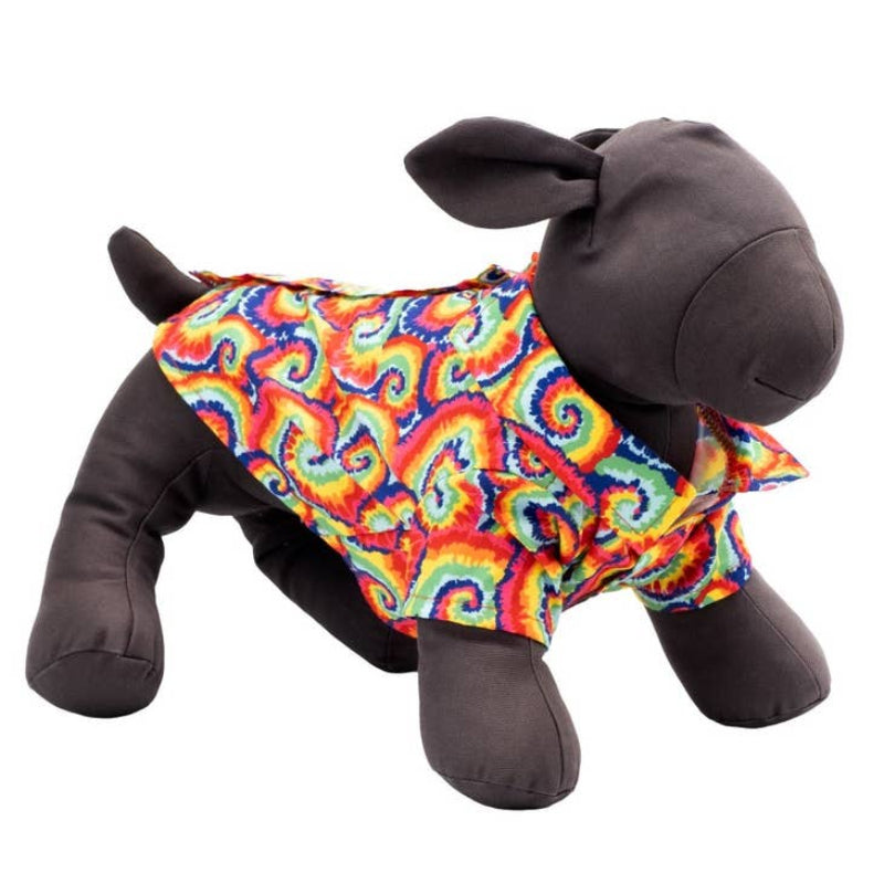 Kaleidoscope Colorful Collared Pet Shirt