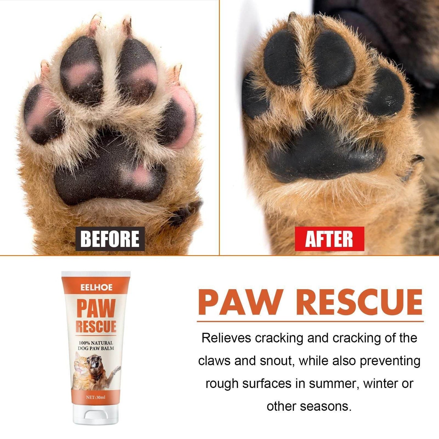 Purrfect Pet Kingdom Natural Paw Protection for Pets Balm One box Purrfect Pet Kingdom