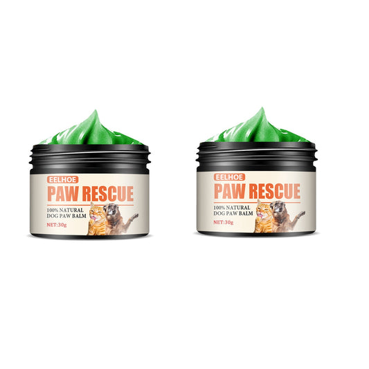 EELHOE Paw Rescue 100% Natural Dog Paw Balm, soothing foot balm for pets in a green container
