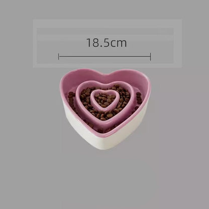 Ceramic Slow Food Bowl For Small And Medium Dogs Slow