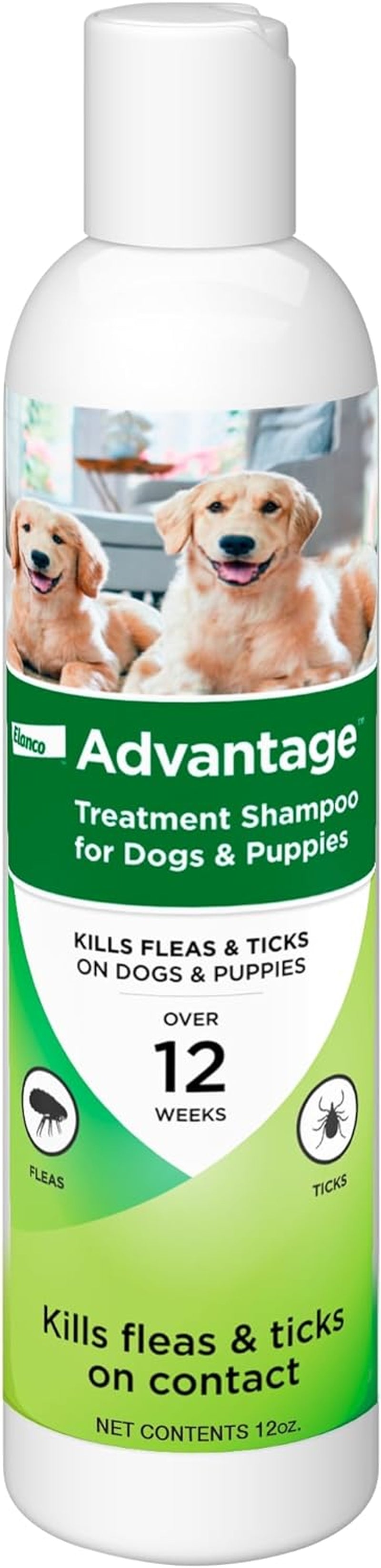 Advantage Flea & Tick Shampoo for Dogs and Puppies, best tick shampoo for adult dogs, kills fleas on contact