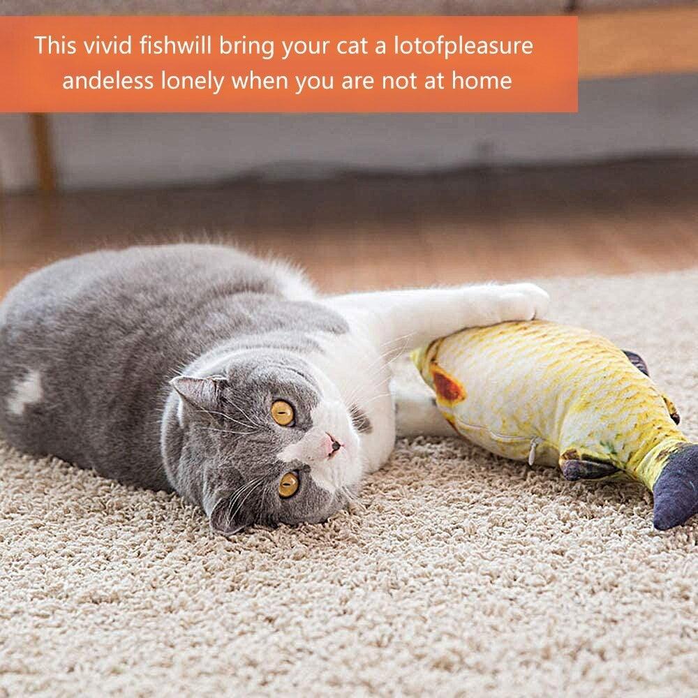 Electric Cat Toy 3D Fish USB Charging Simulation Fish Cat Toys
