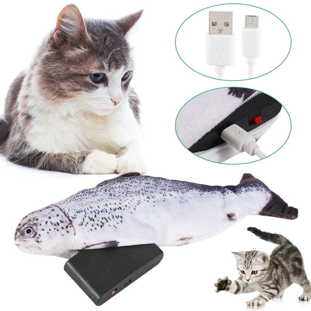 Electric Cat Toy 3D Fish USB Charging Simulation Fish Cat Toys