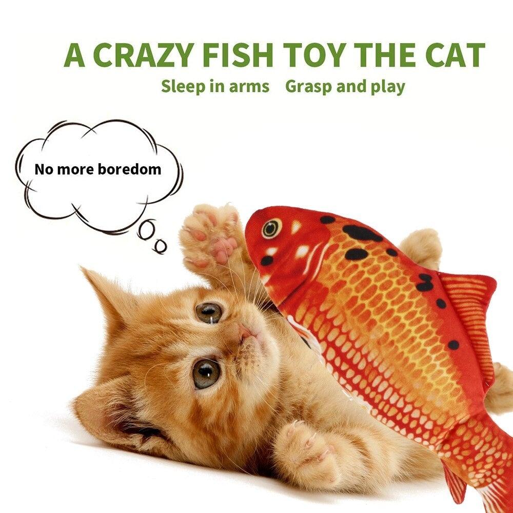 Electric Cat Toy 3D Fish USB Charging Simulation Fish Cat Toys