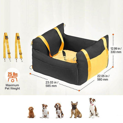Purrfect Pet Kingdom Elevated Dog Seat for Cars Purrfect Pet Kingdom