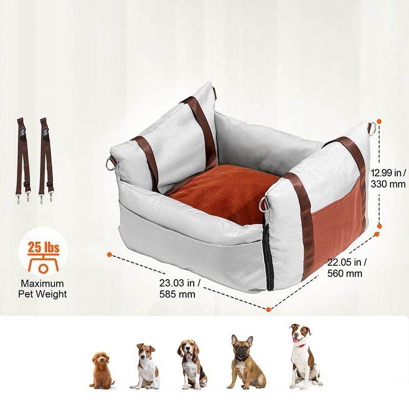 Purrfect Pet Kingdom Elevated Dog Seat for Cars Purrfect Pet Kingdom