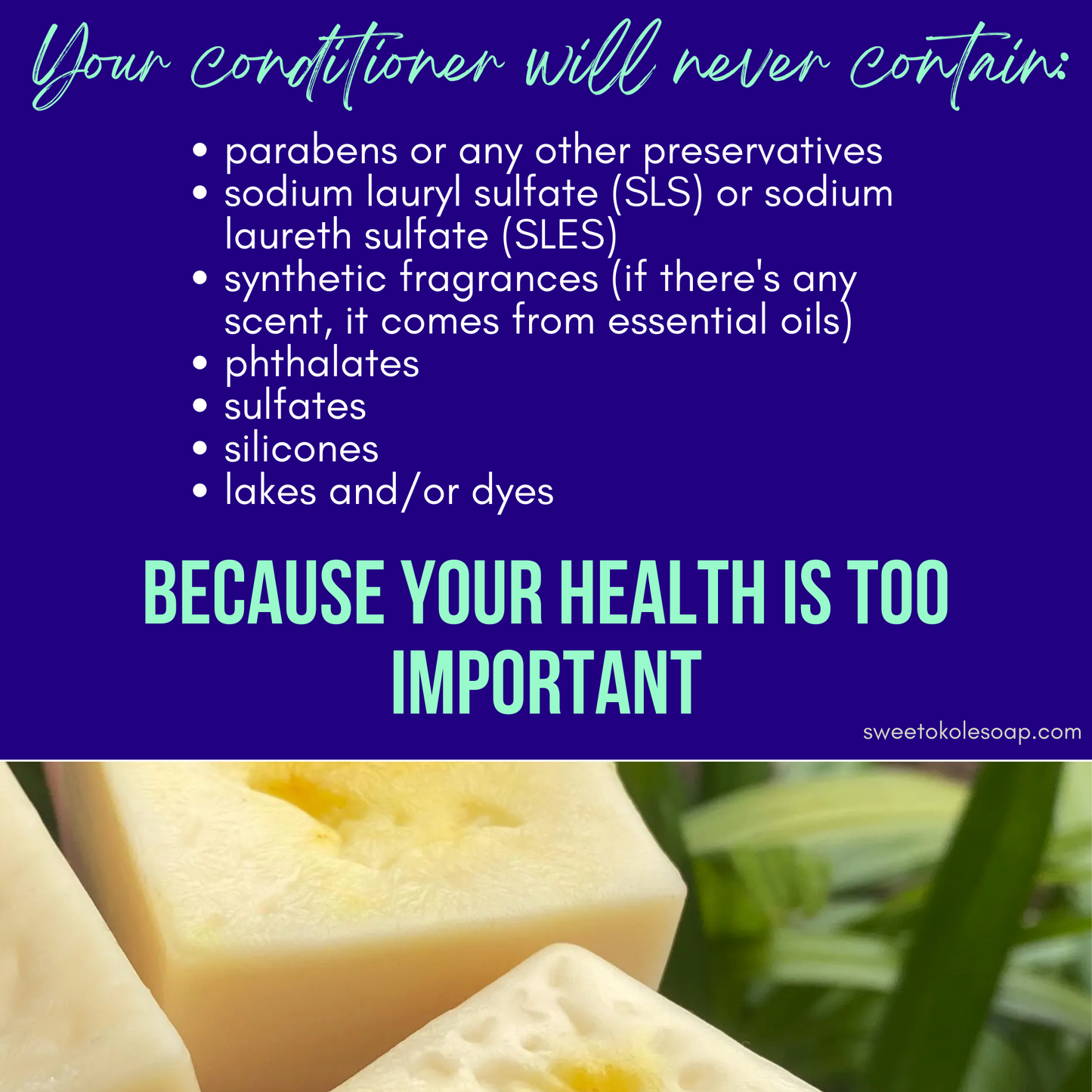 Essential Oil Conditioner Bar - Citrus Patchouli with Olena