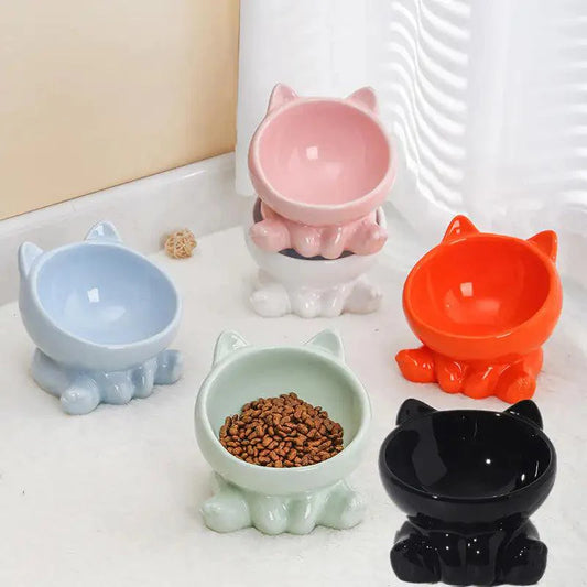 Ergonomic Ceramic Pet Bowl