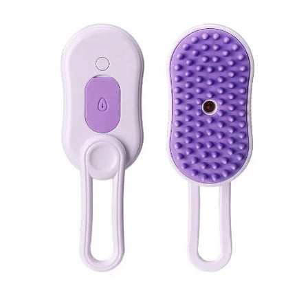 Estely - 3-in-1 Electric Steamy Pet Brush for Grooming and Massage - 0