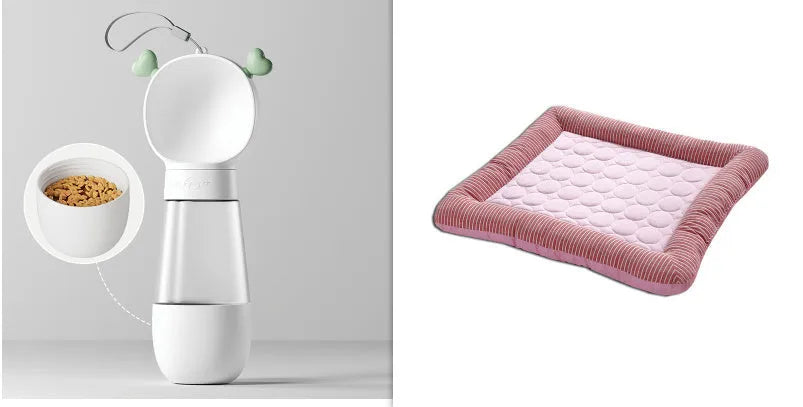 Estely - Breathable Ice Silk Cooling Pet Mat for Dogs and Cats Blue - 0