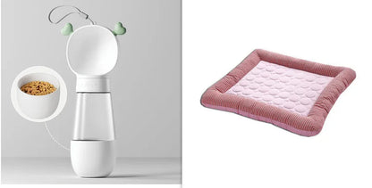 Estely - Breathable Ice Silk Cooling Pet Mat for Dogs and Cats Blue - 0