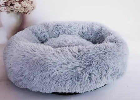 Estely - Cozy Round Plush Pet Bed for Small Dogs and Cats Soft Mat - 0