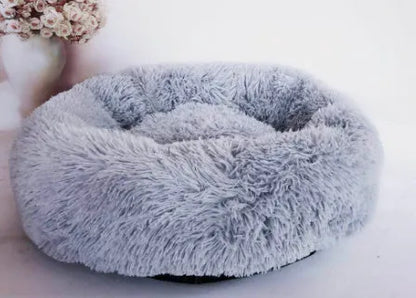 Estely - Cozy Round Plush Pet Bed for Small Dogs and Cats Soft Mat - Pet Beds