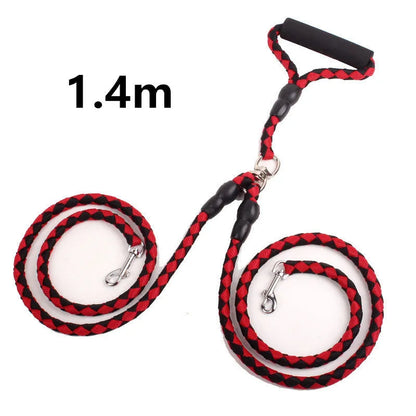 Estely - Durable Double-Ended Dog Leash for Walking Two Pets at Once - Dog Leashes