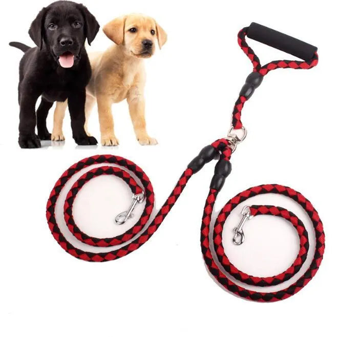 Estely - Durable Double-Ended Dog Leash for Walking Two Pets at Once - Dog Leashes