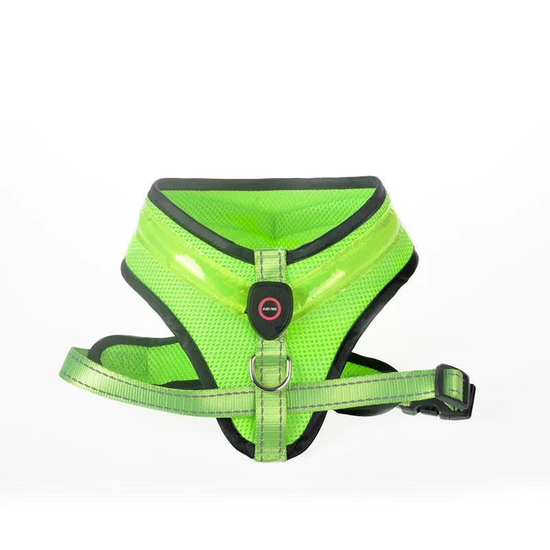 Estely - LED USB Rechargeable Reflective Safety Dog Harness for Pets - Dog Harnesses