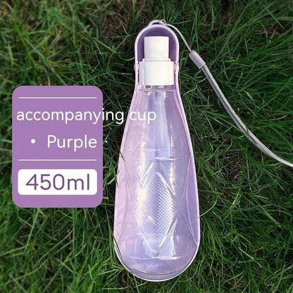 Estely - Portable 550ml Folding Dog Water Bottle for Outdoor Walks - Dog Travel Accessories
