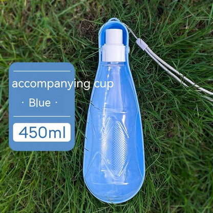 Estely - Portable 550ml Folding Dog Water Bottle for Outdoor Walks - Dog Travel Accessories