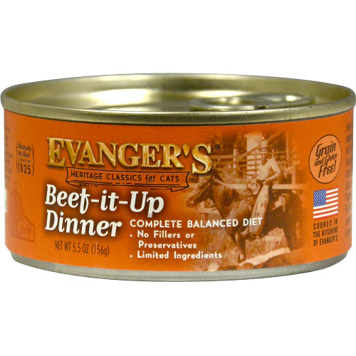 Evanger's All Life Stages Classic Beef It Up Dinner Wet Cat Food (5.5oz)