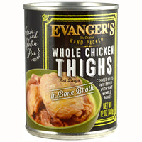 Evanger's All Life Stages Whole Chicken Thighs Wet Dog Can (12oz)