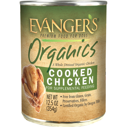 Evanger's Organics All Life Stages Cooked Chicken Wet Dog